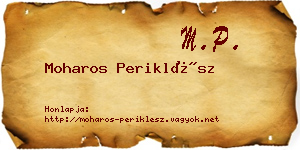 Moharos Periklész névjegykártya